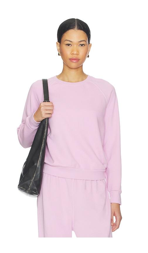 perfectwhitetee french terry sweatshirt in pink.