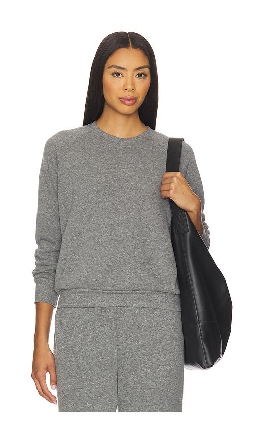 perfectwhitetee lennon fleece sweatshirt in grey.