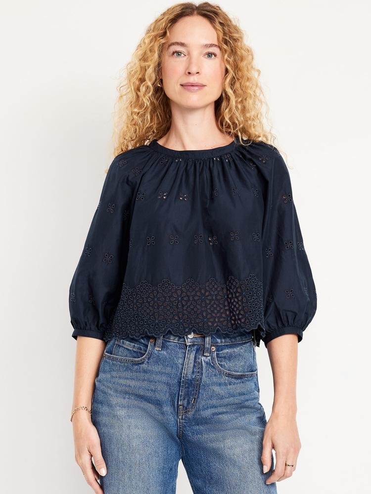 perforated cropped top