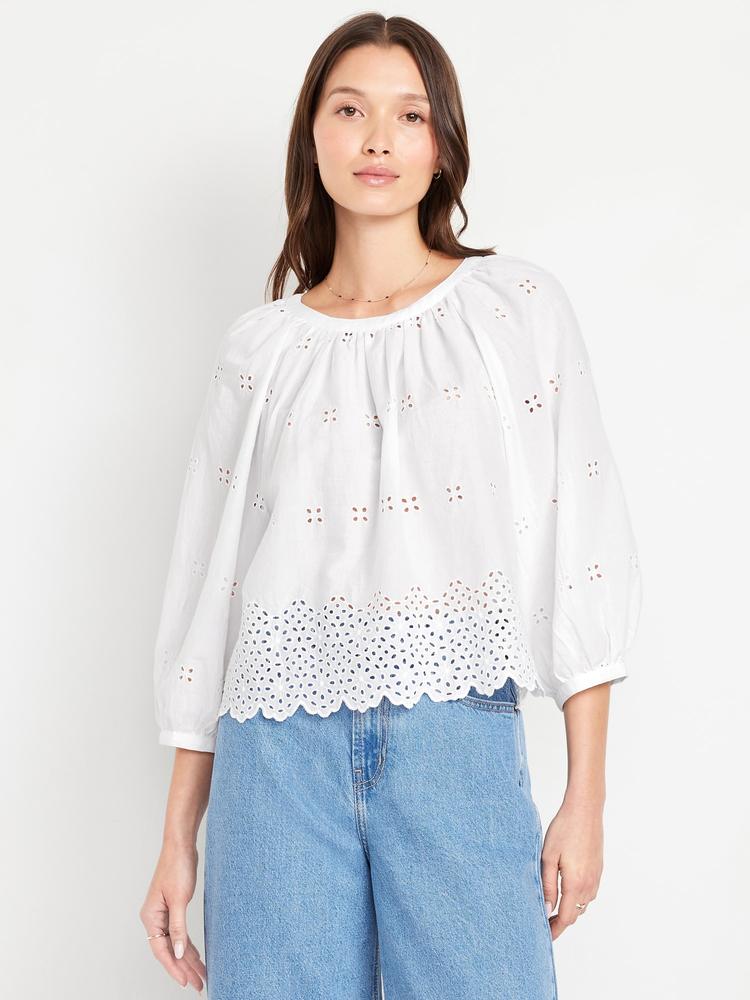 perforated cropped top