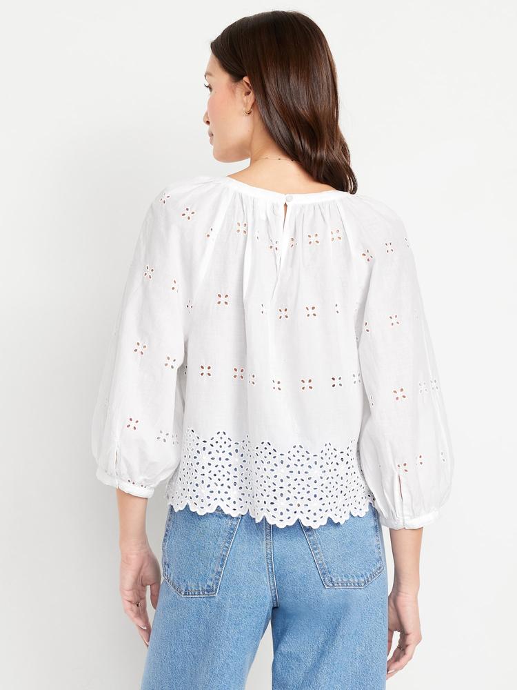 perforated cropped top