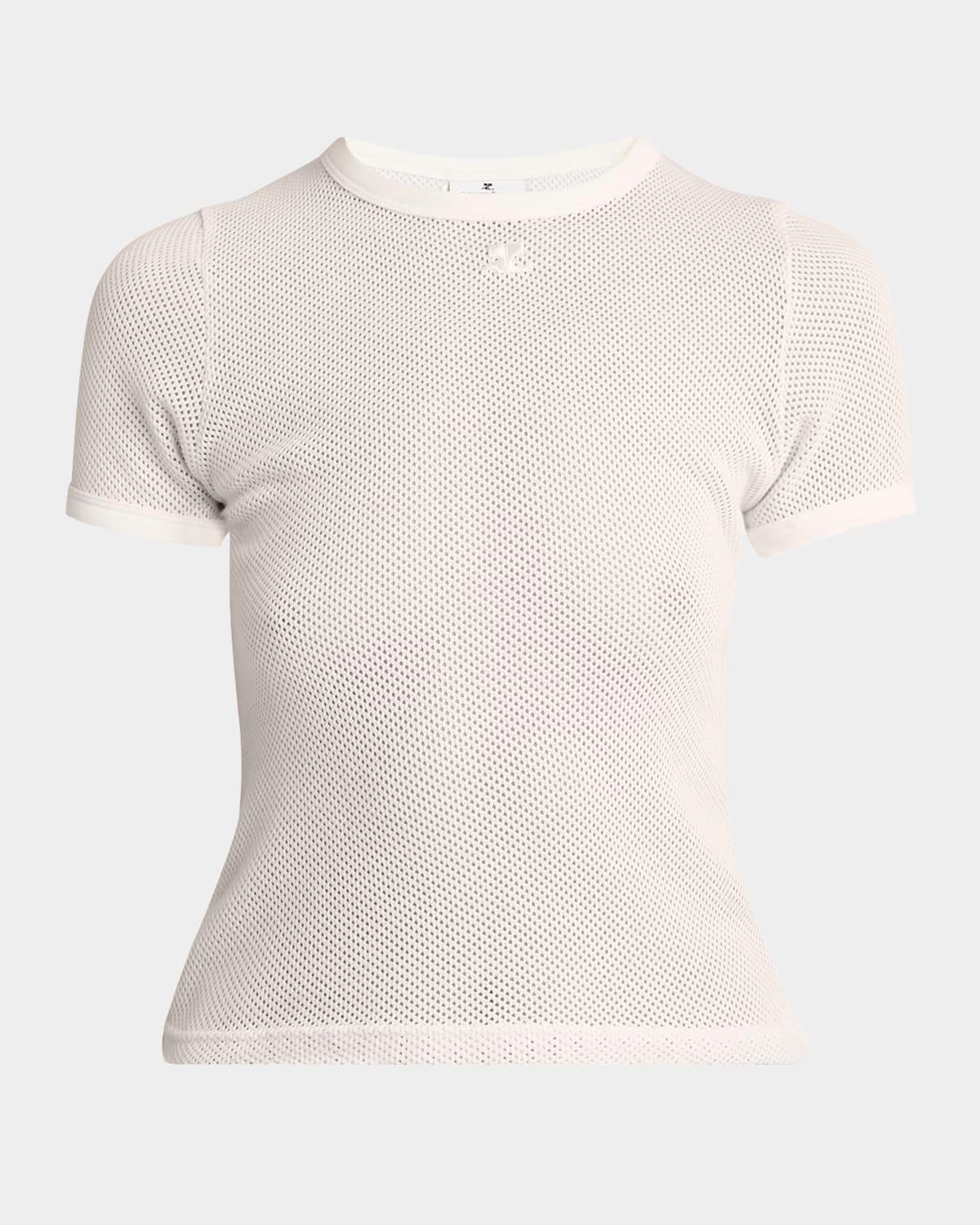perforated short-sleeve t-shirt