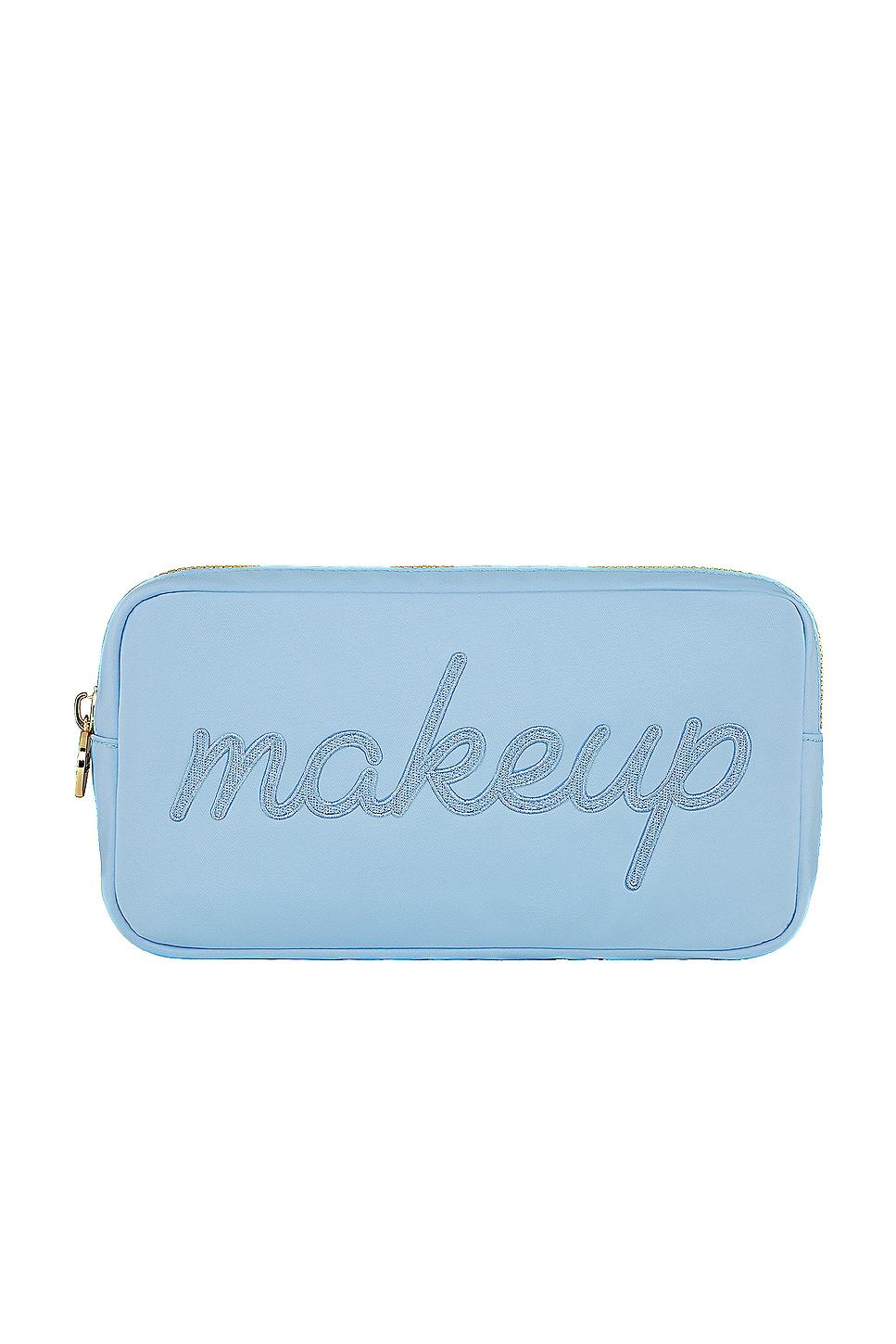 periwinkle makeup embroidered small pouch