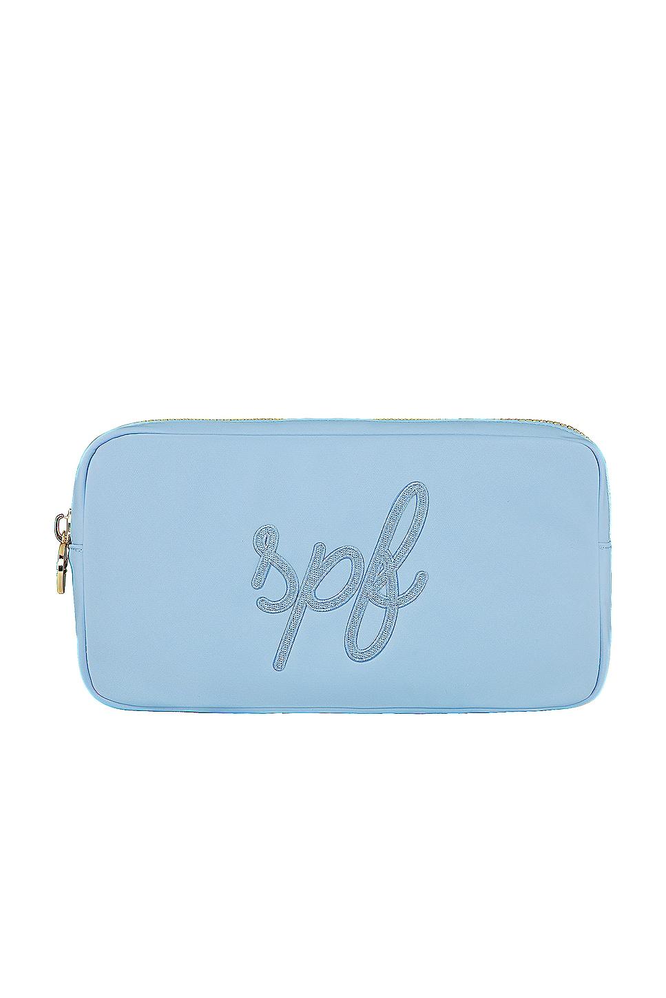 periwinkle spf embroidered small pouch