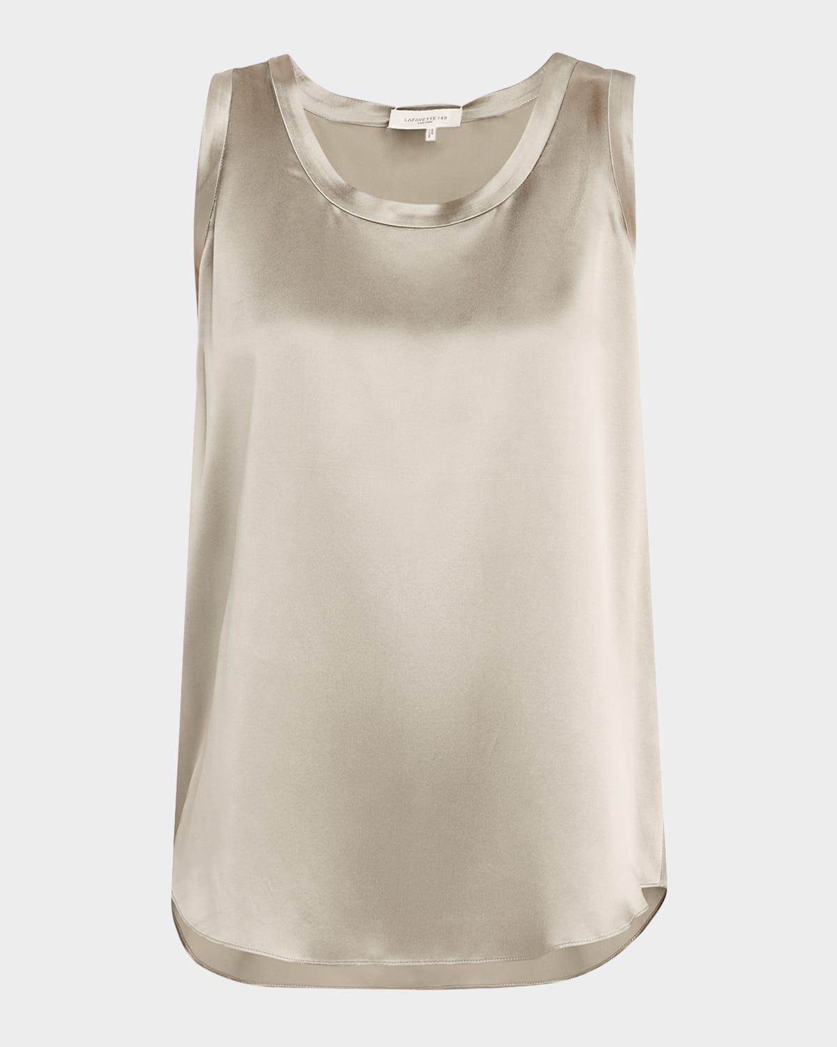 perla luxe reversible silk charmeuse shell