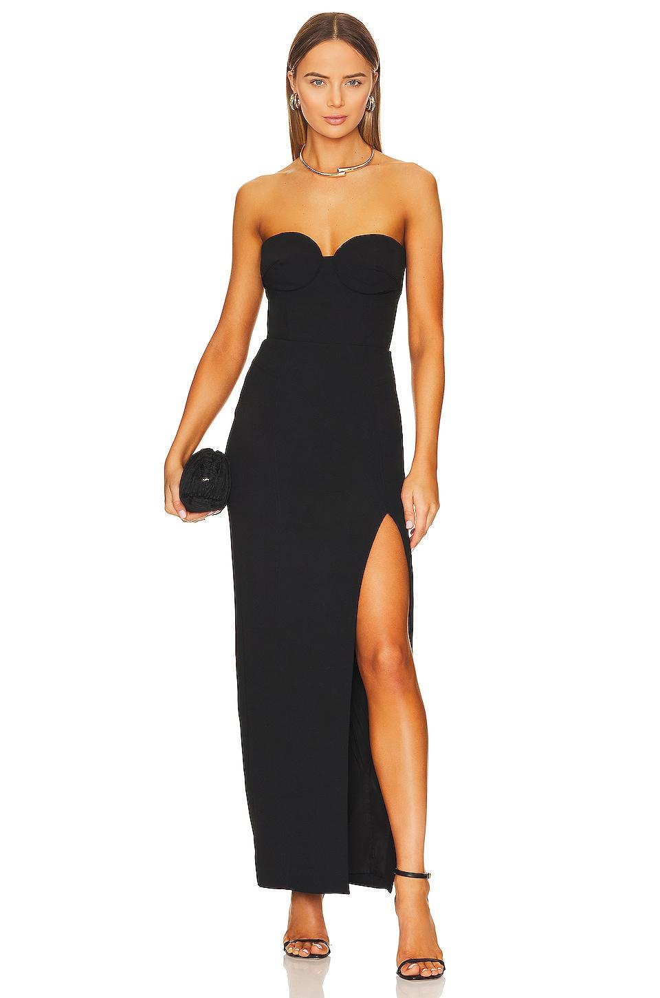 pernille bustier gown w/ slit