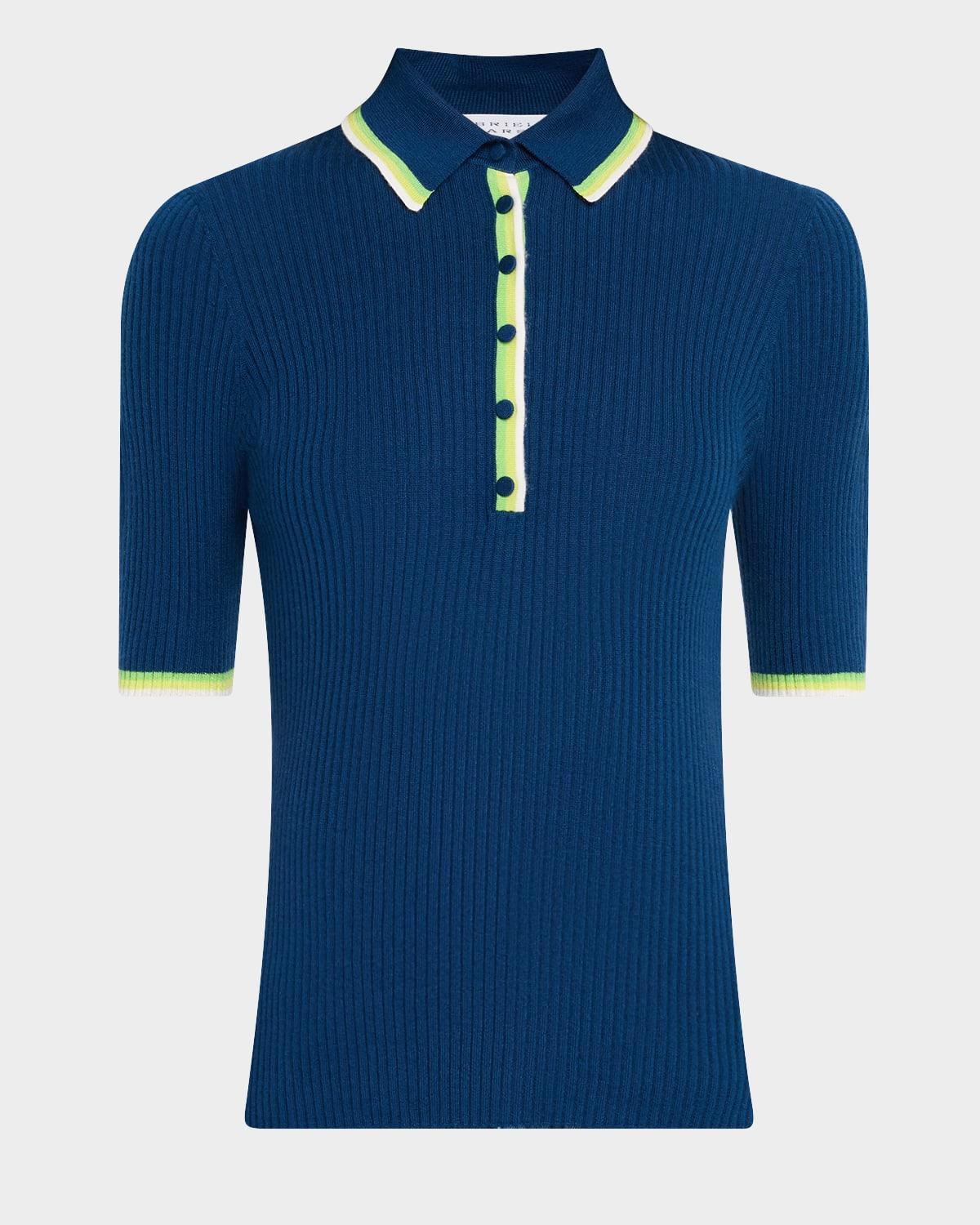 perro rib short-sleeve polo shirt