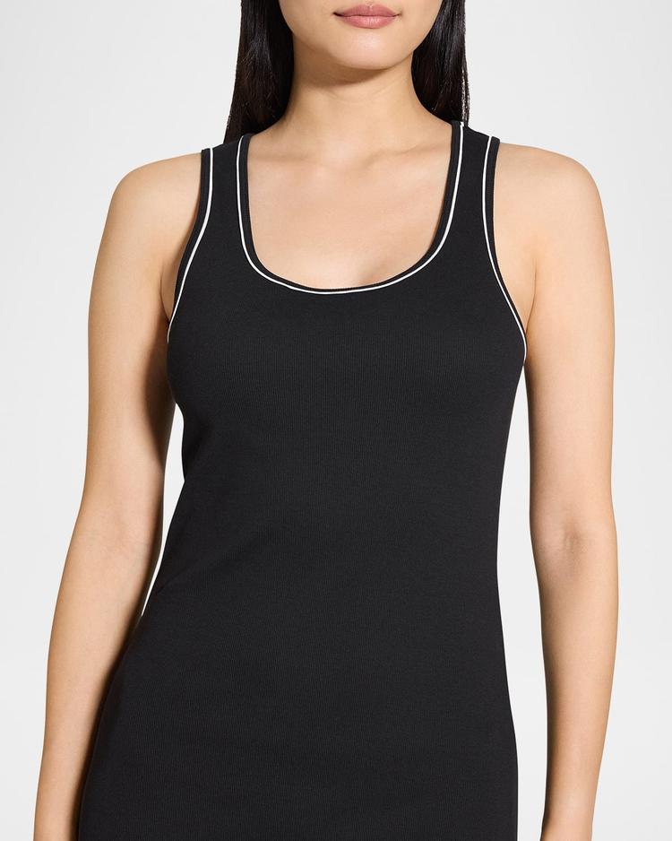 perry knit ribbed tank dress