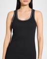 perry knit ribbed tank dress