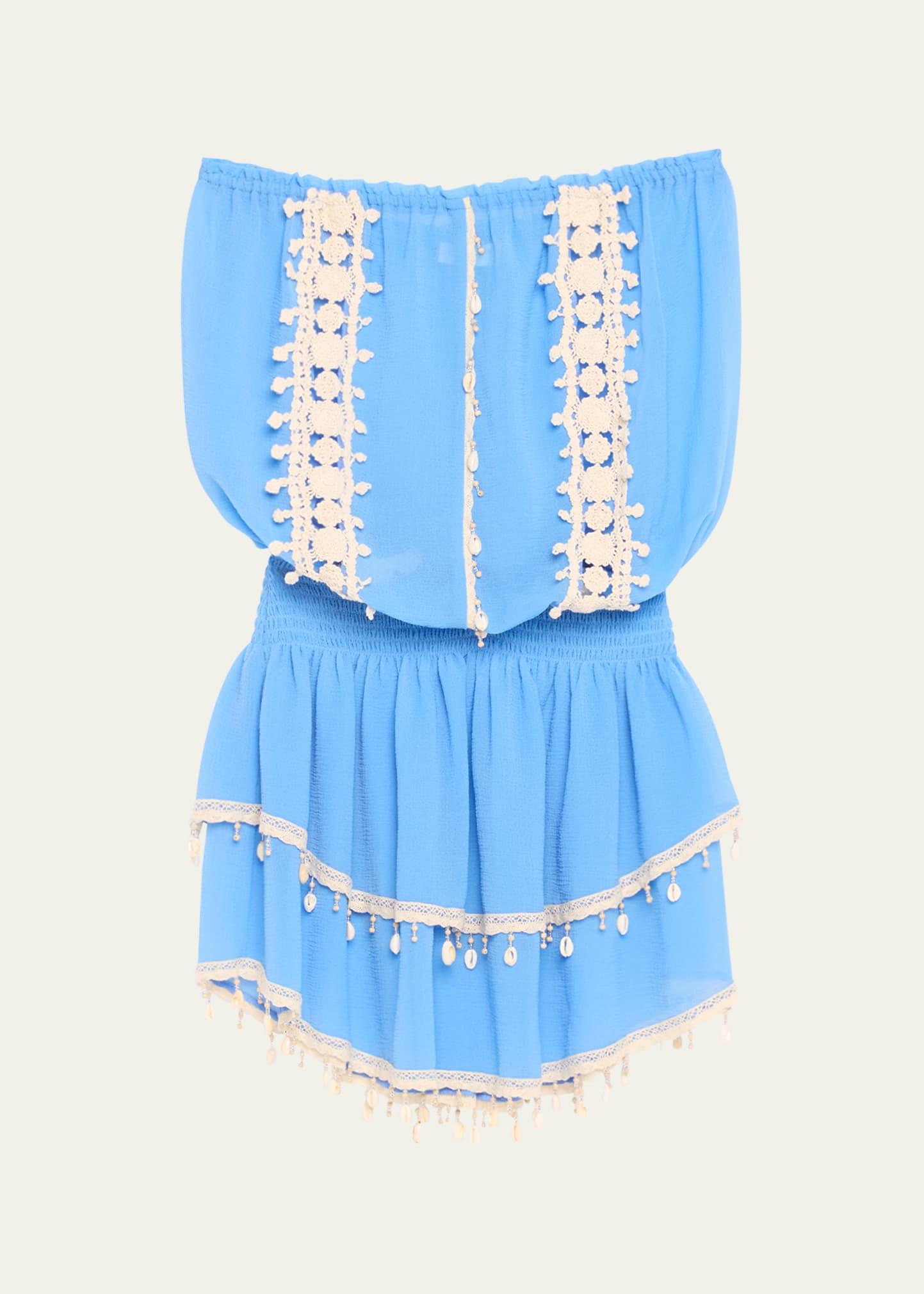 perry strapless mini dress