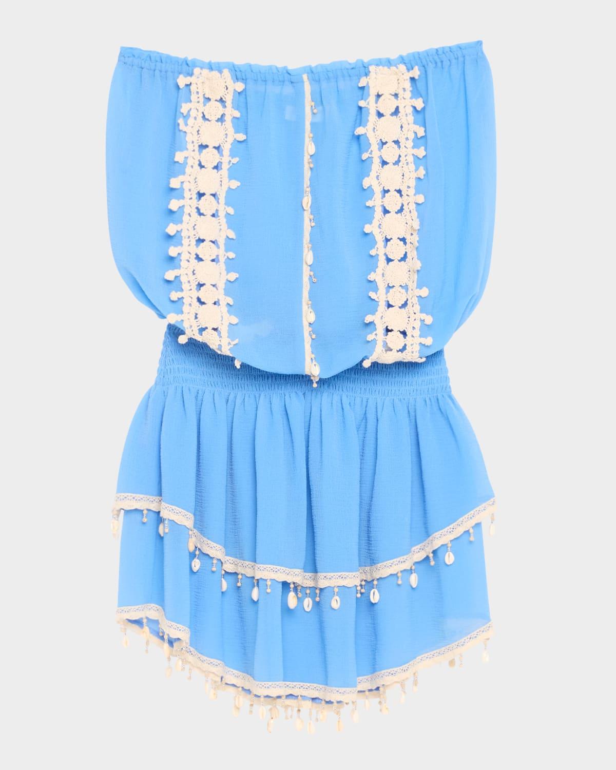 perry strapless mini dress