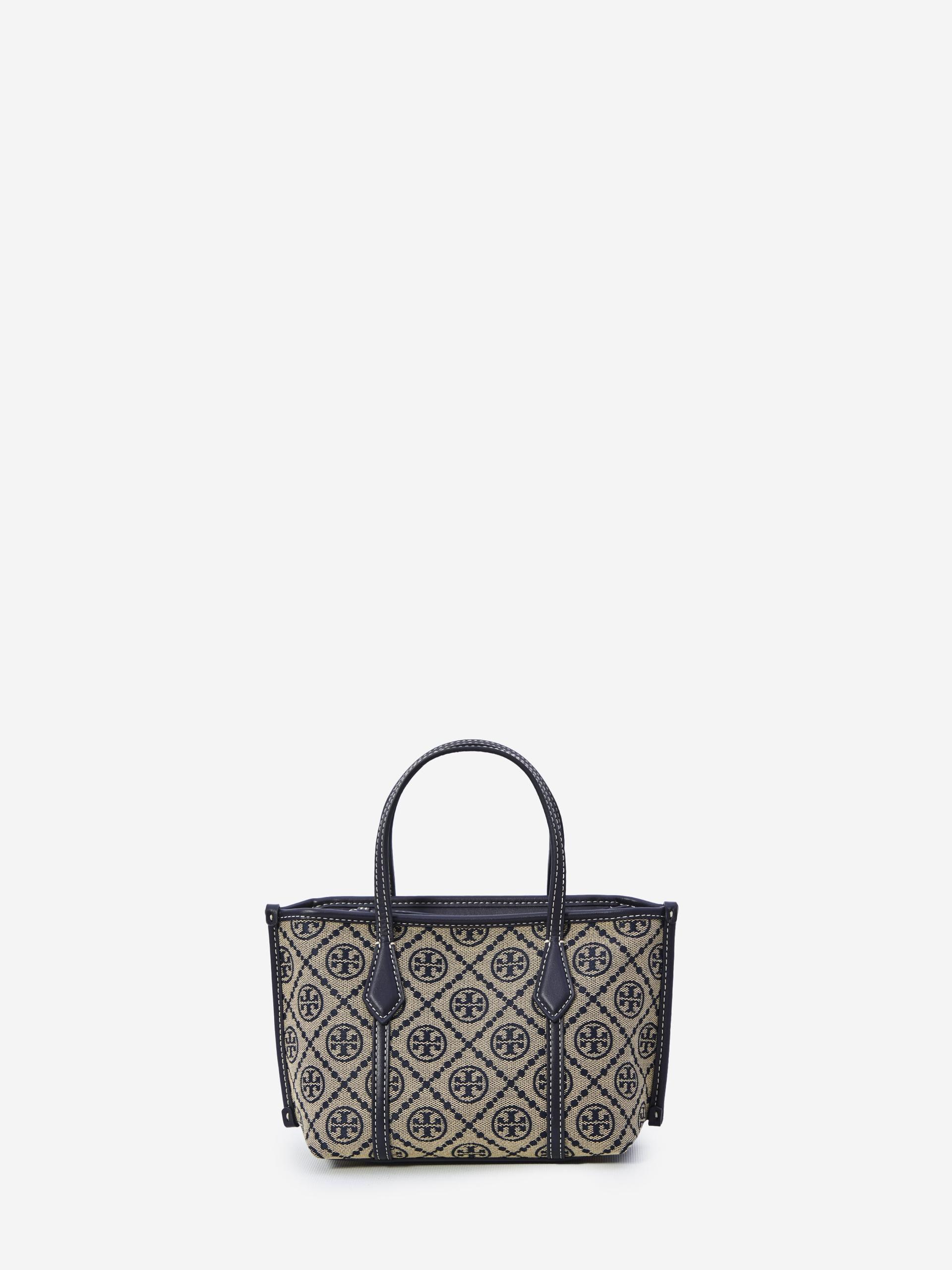 perry t monogram shopping mini bag