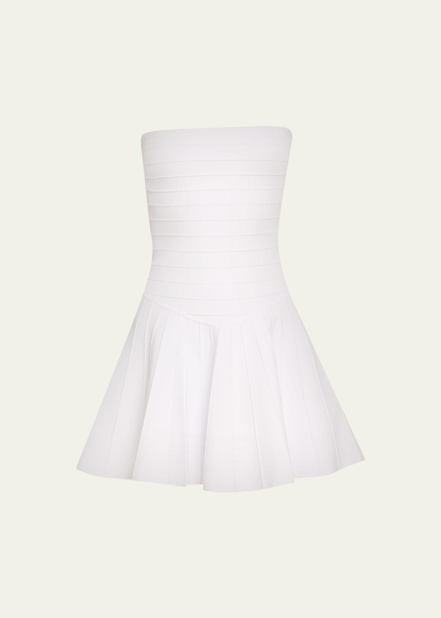 persephonie strapless knit mini dress