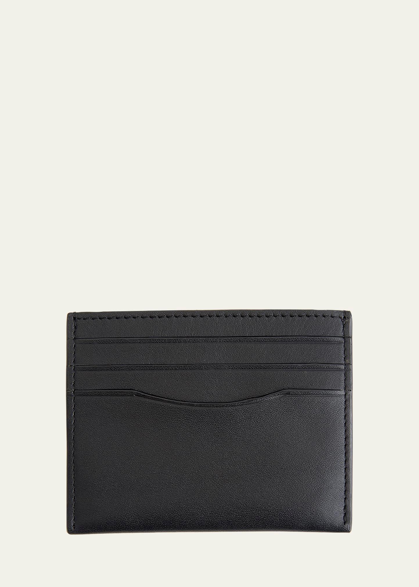 personalized leather rfid blocking minimalist card case