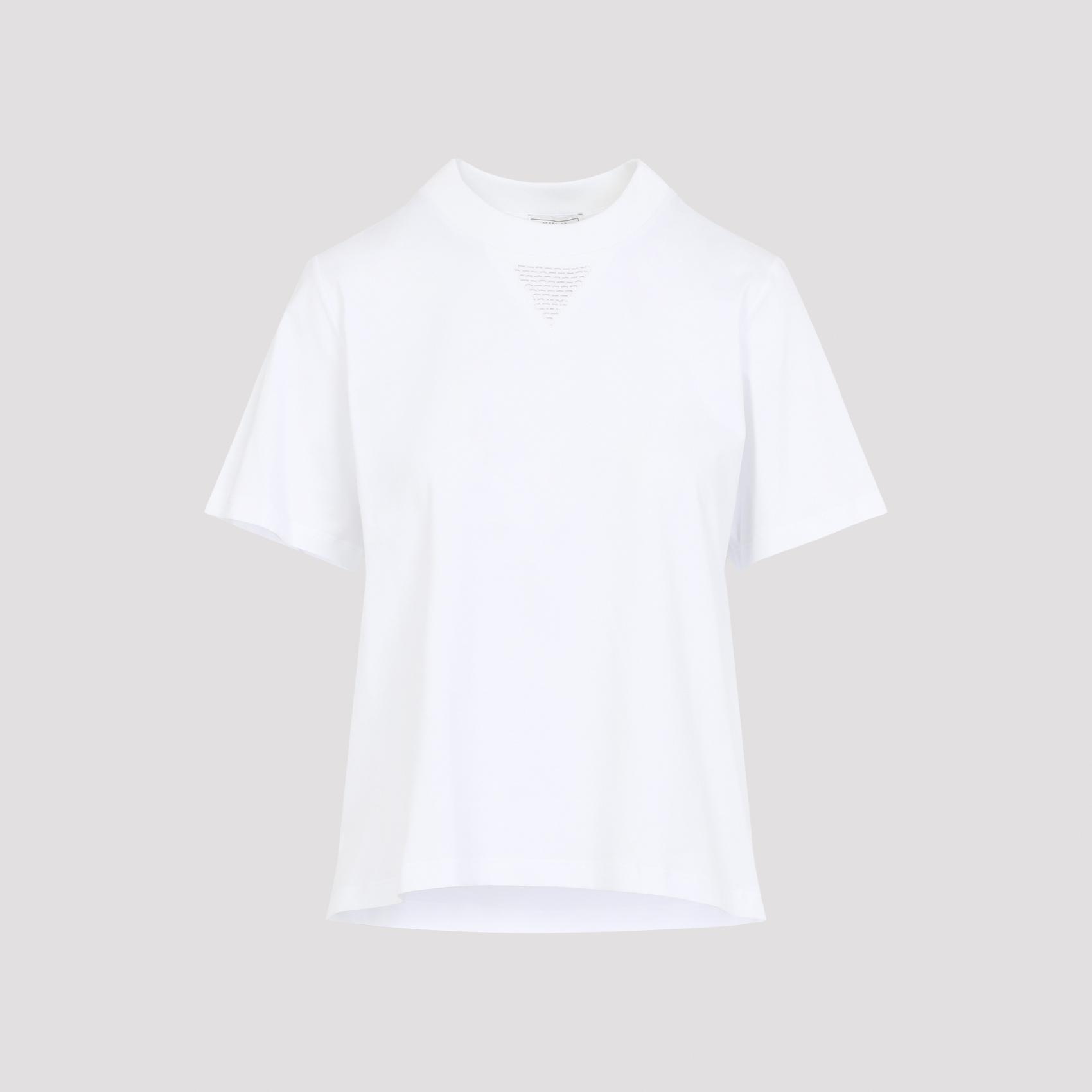 peserico cotton t-shirt white elastane tshirt - women