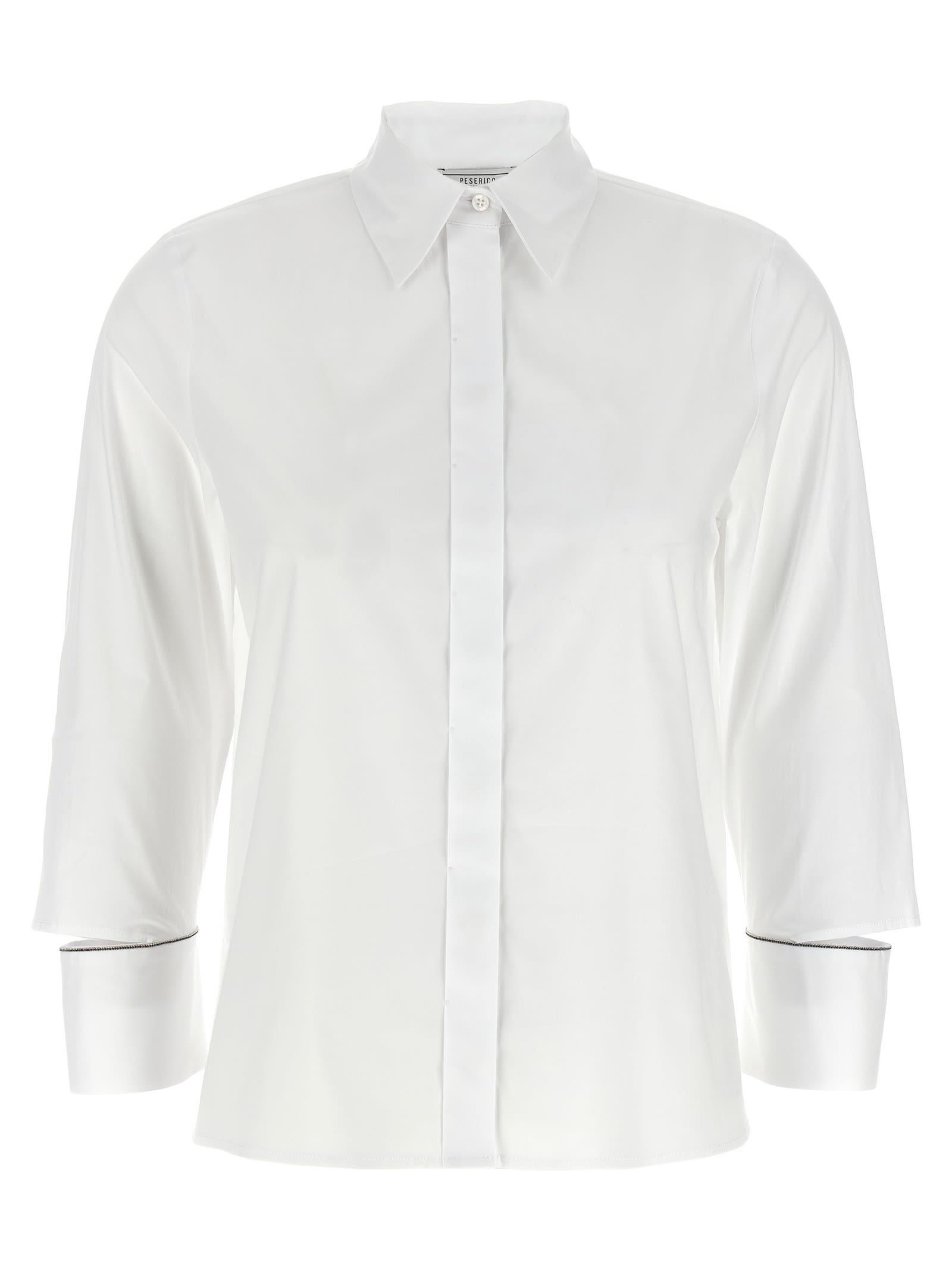 peserico cuff detail shirt
