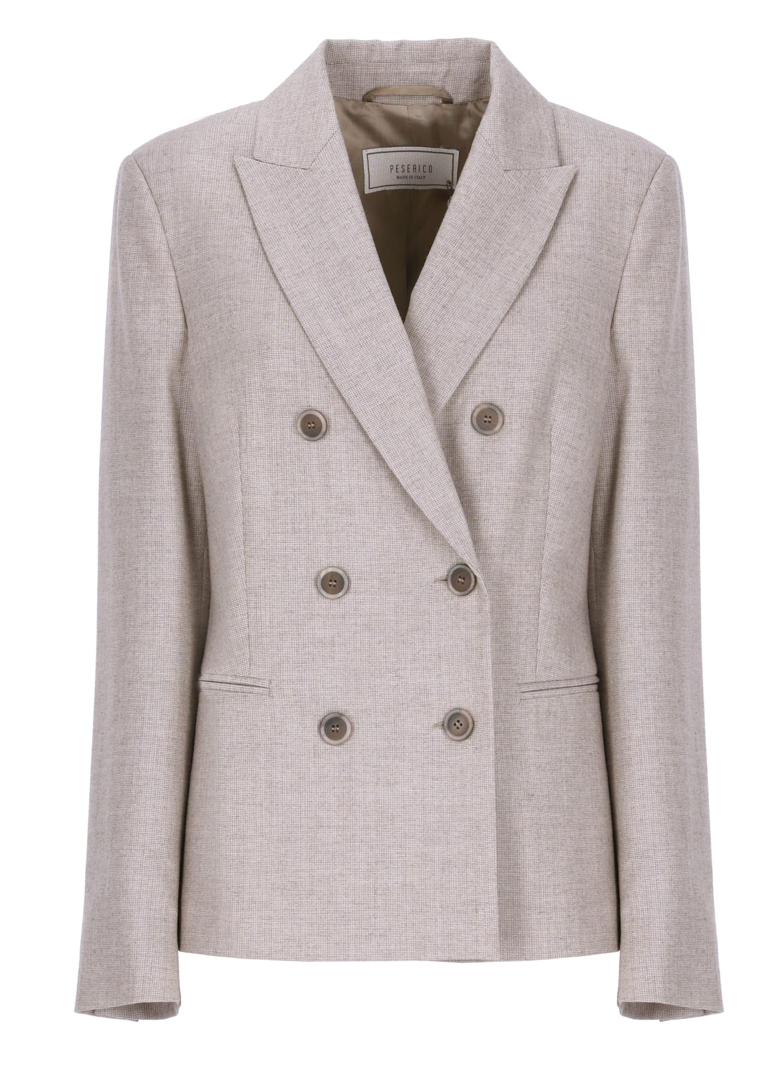 peserico double-breasted blazer
