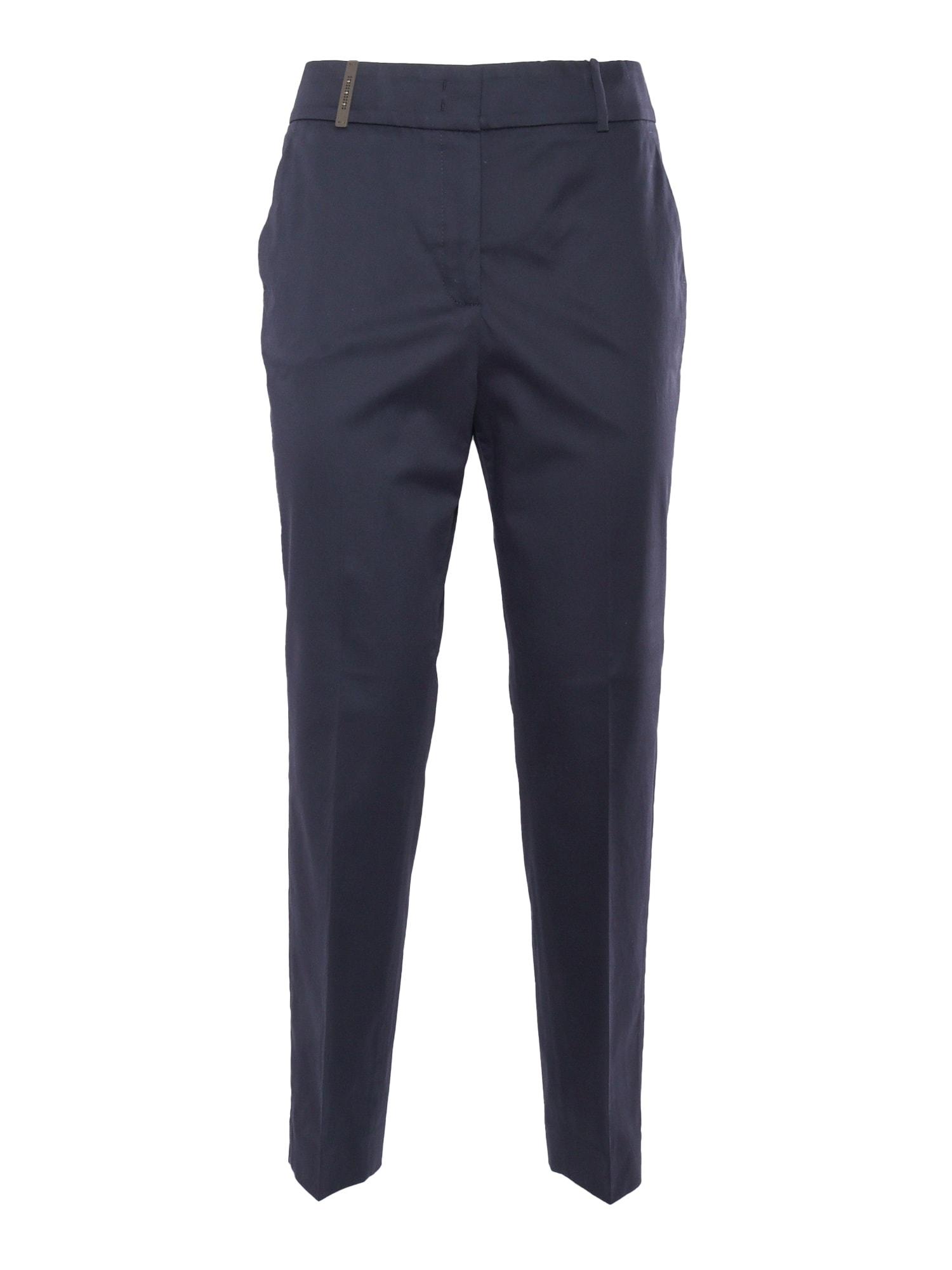 peserico elegant blue trousers