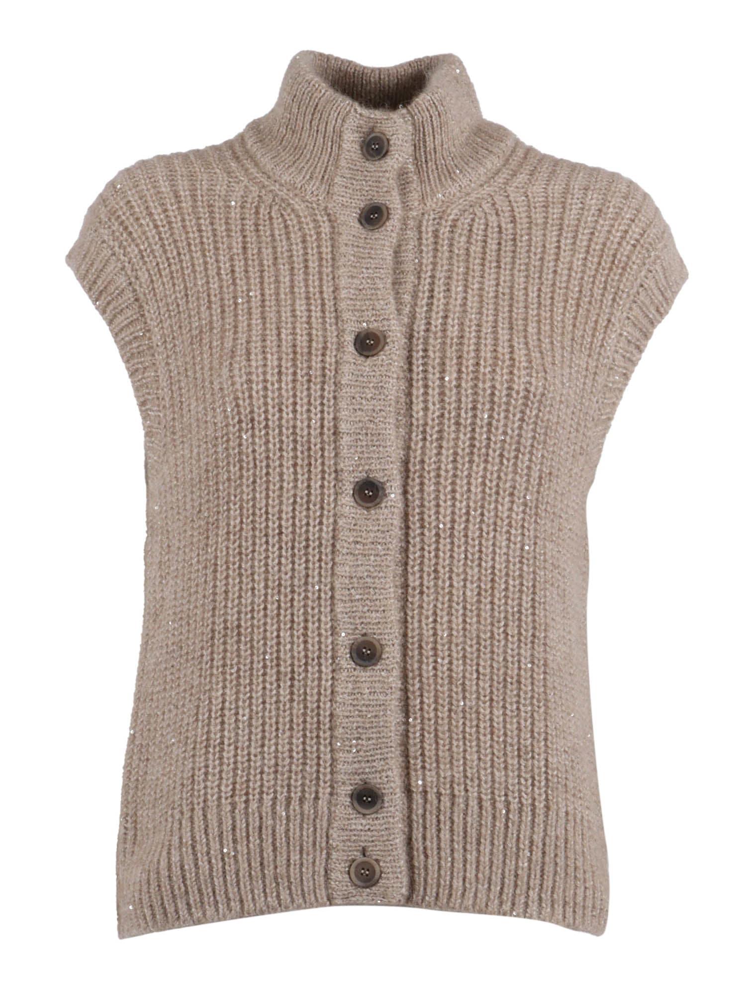 peserico knitted waistcoat