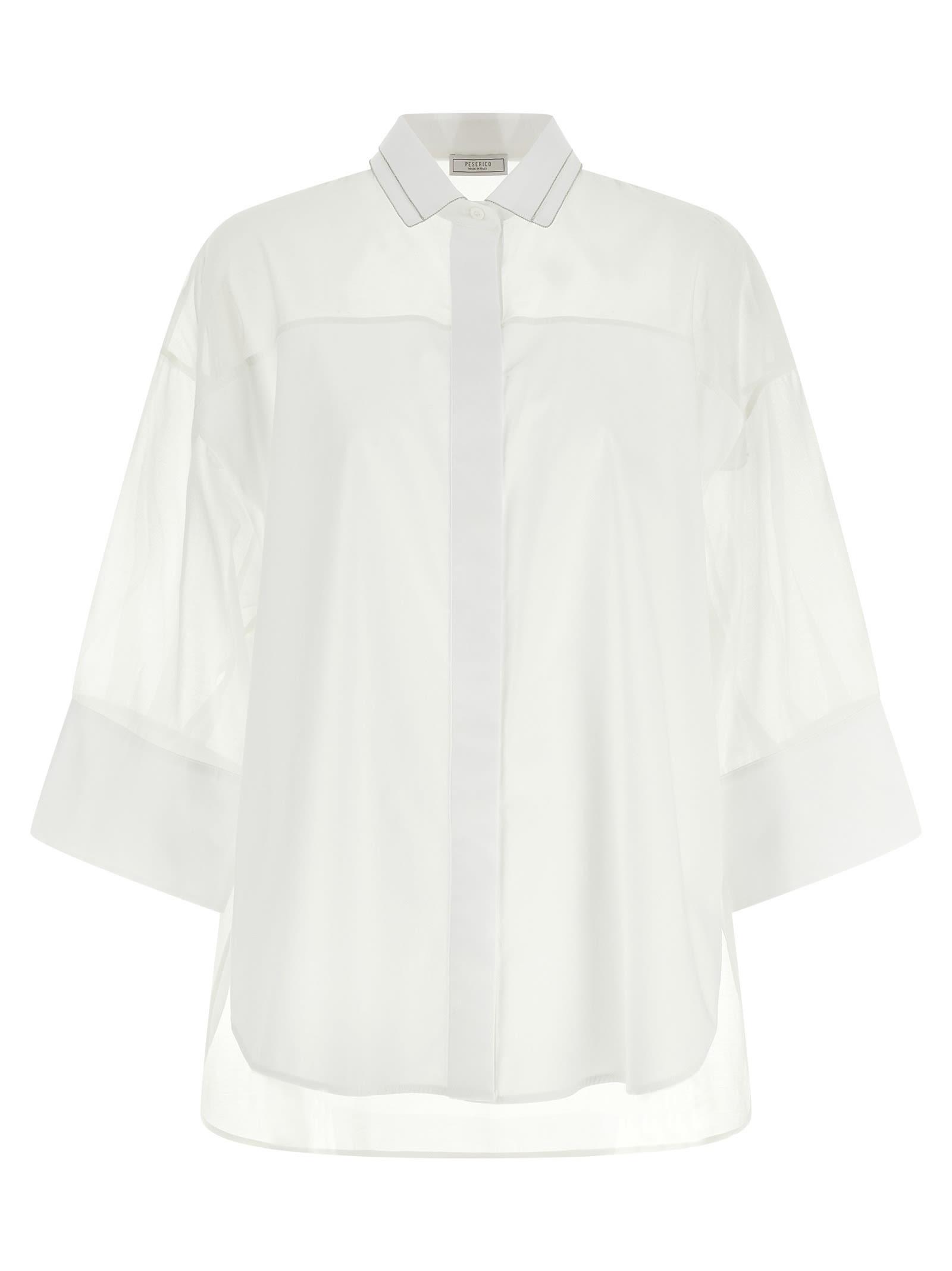 peserico organza shirt