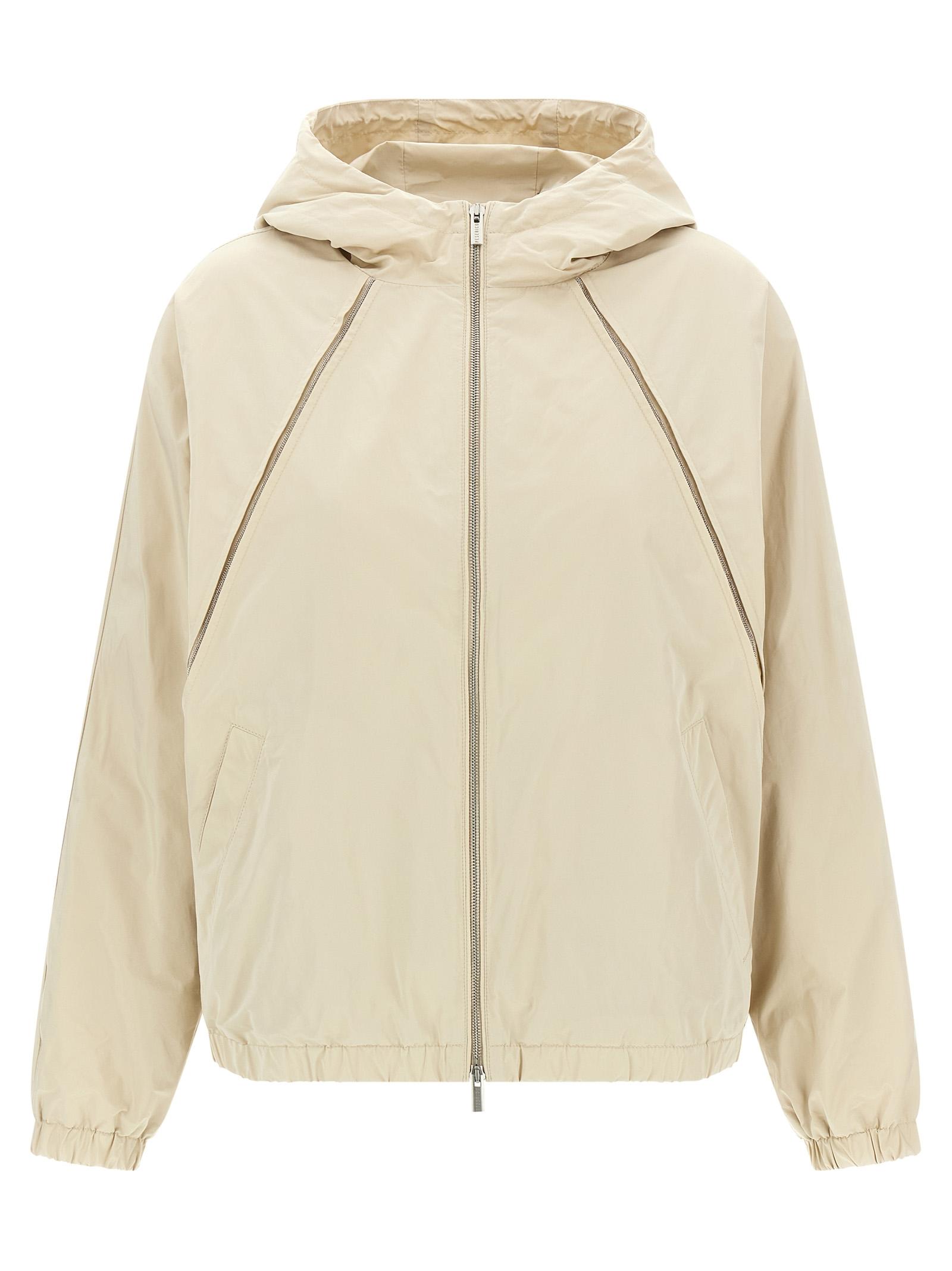 peserico punto luce windbreaker beige polyester down jacket, parka, casual jackets - women