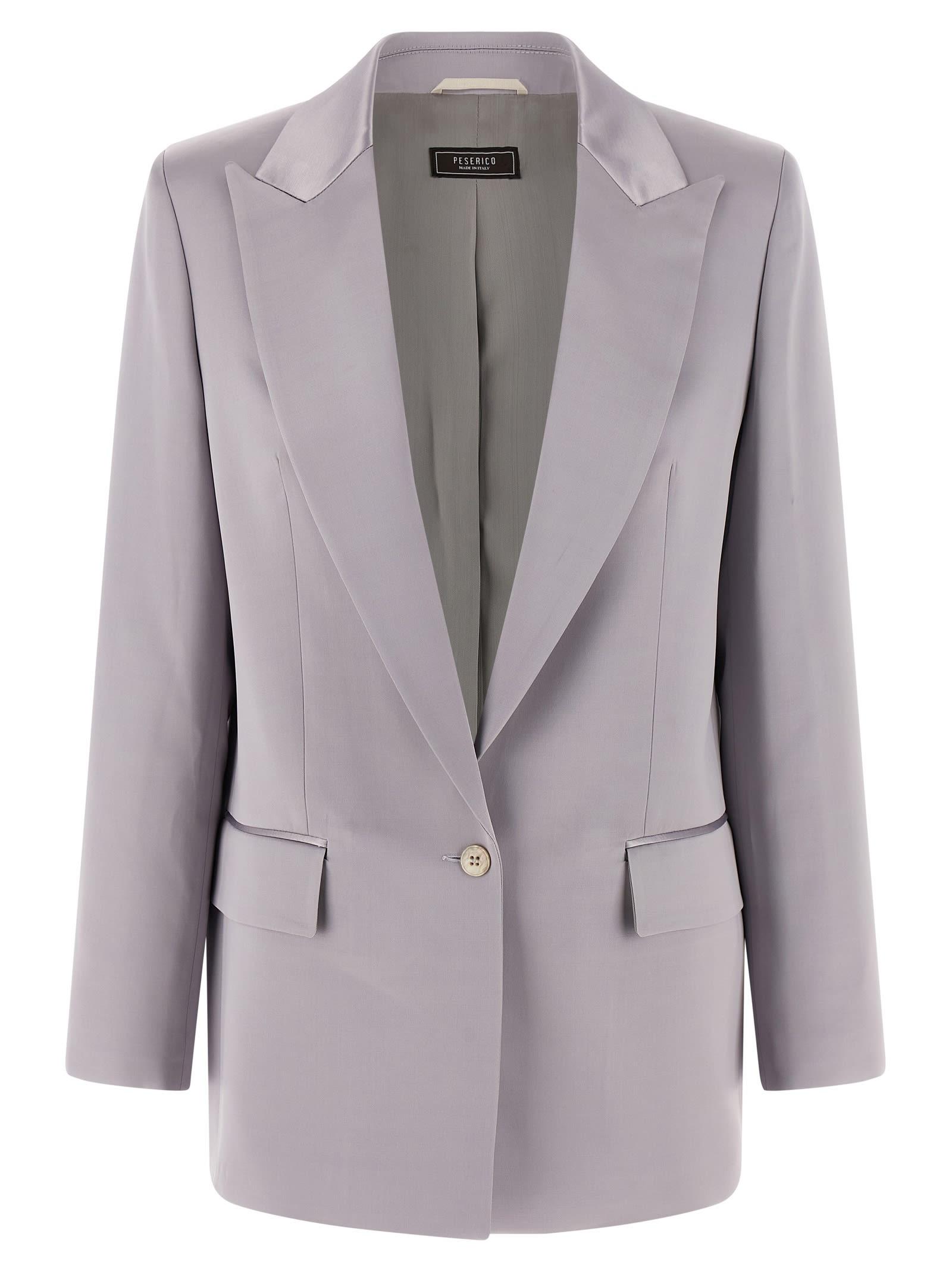 peserico satin blazer