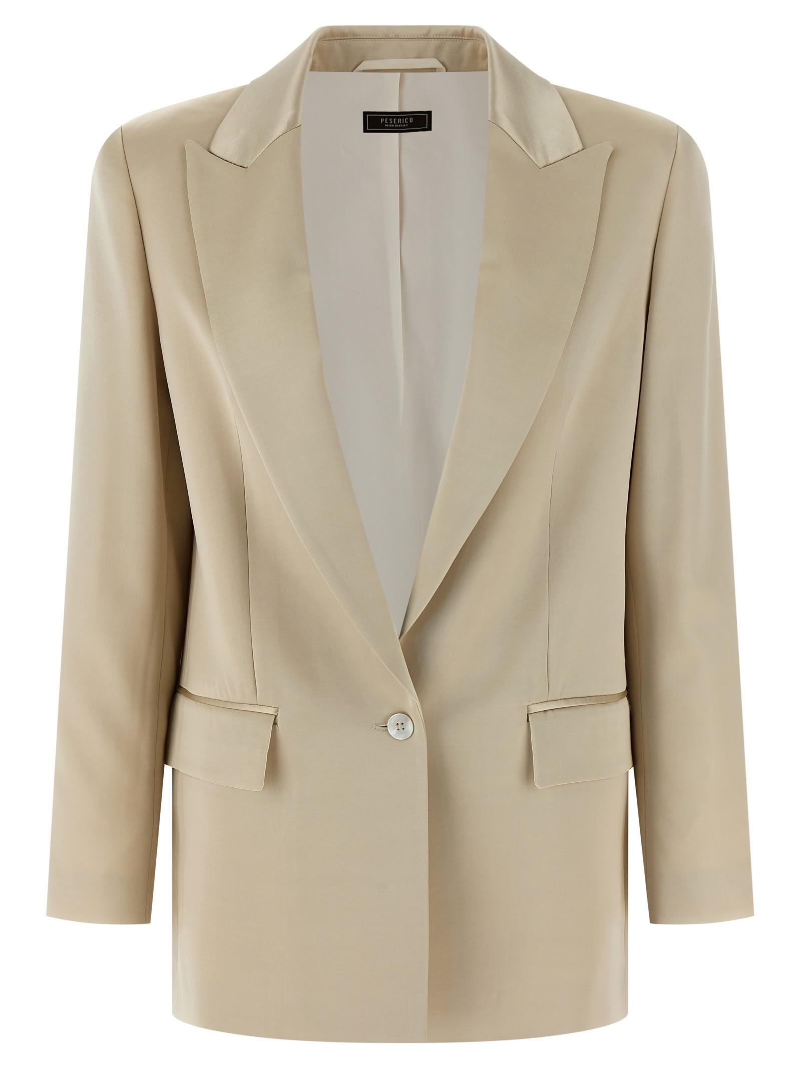 peserico satin blazer