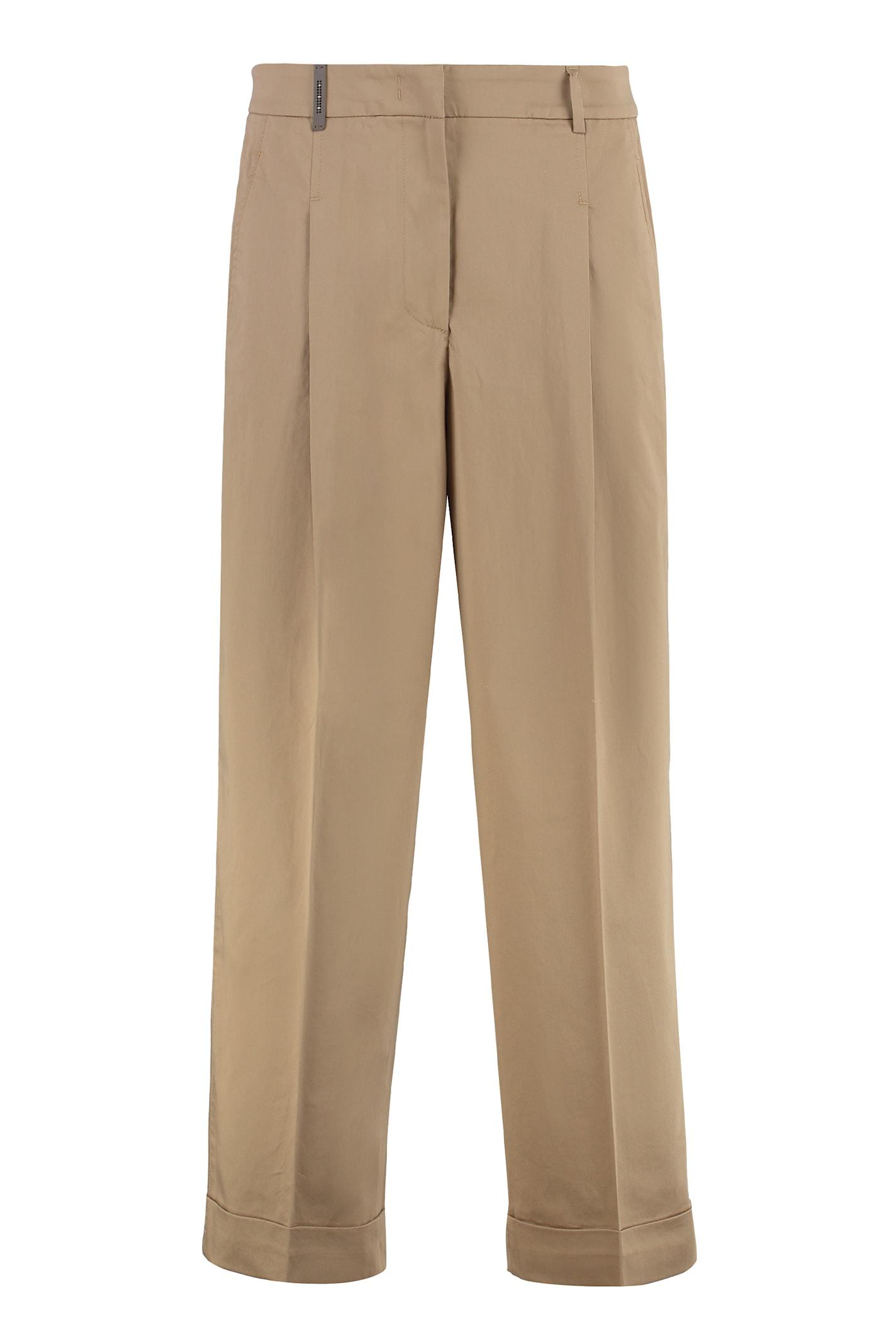 peserico stretch cotton trousers