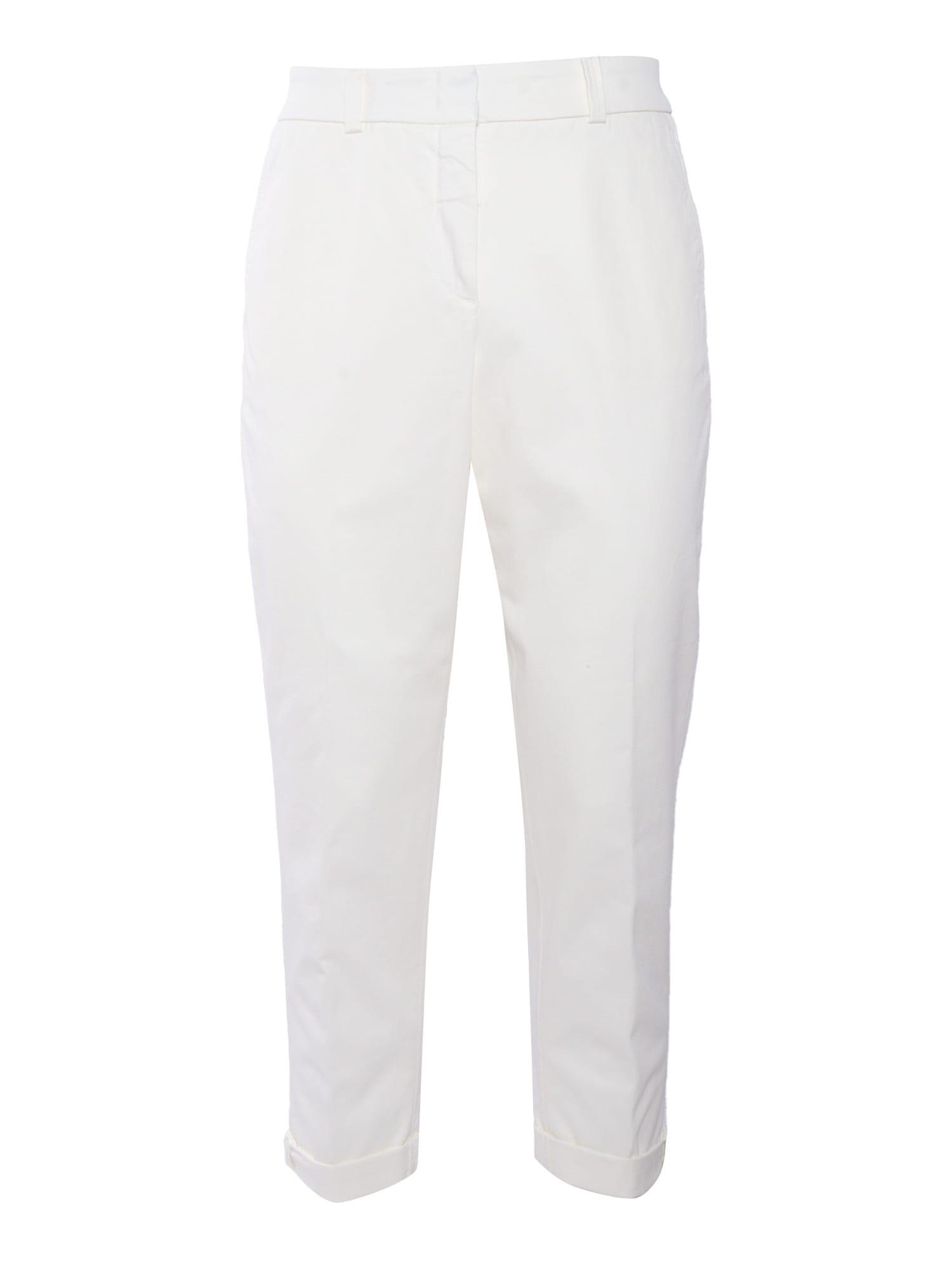 peserico white trousers