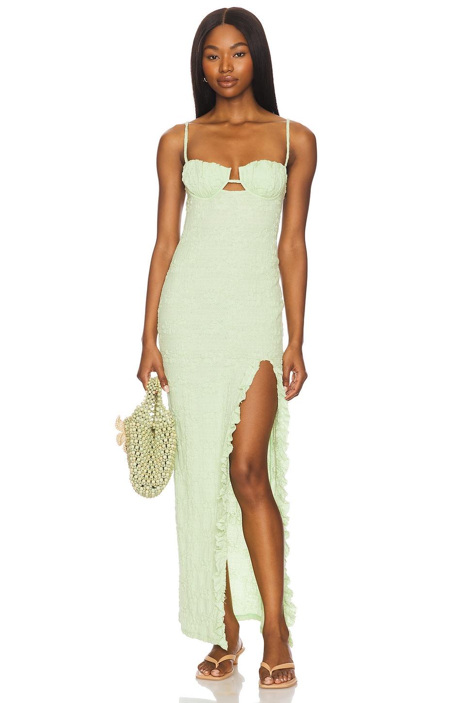petal long slip dress