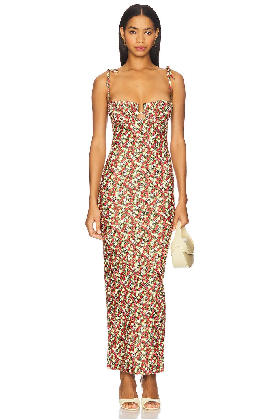 petal long slip dress
