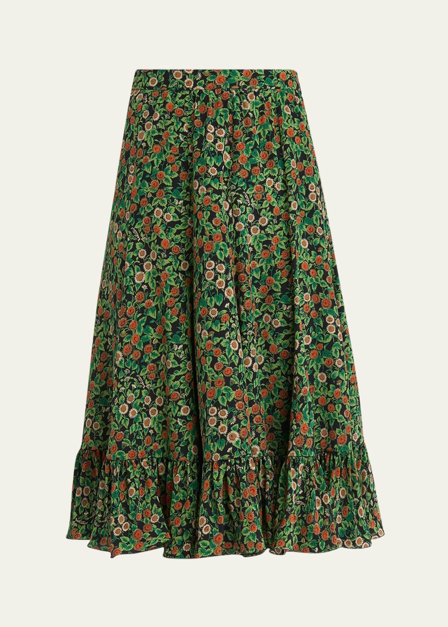 petales damour margherita ruffle skirt