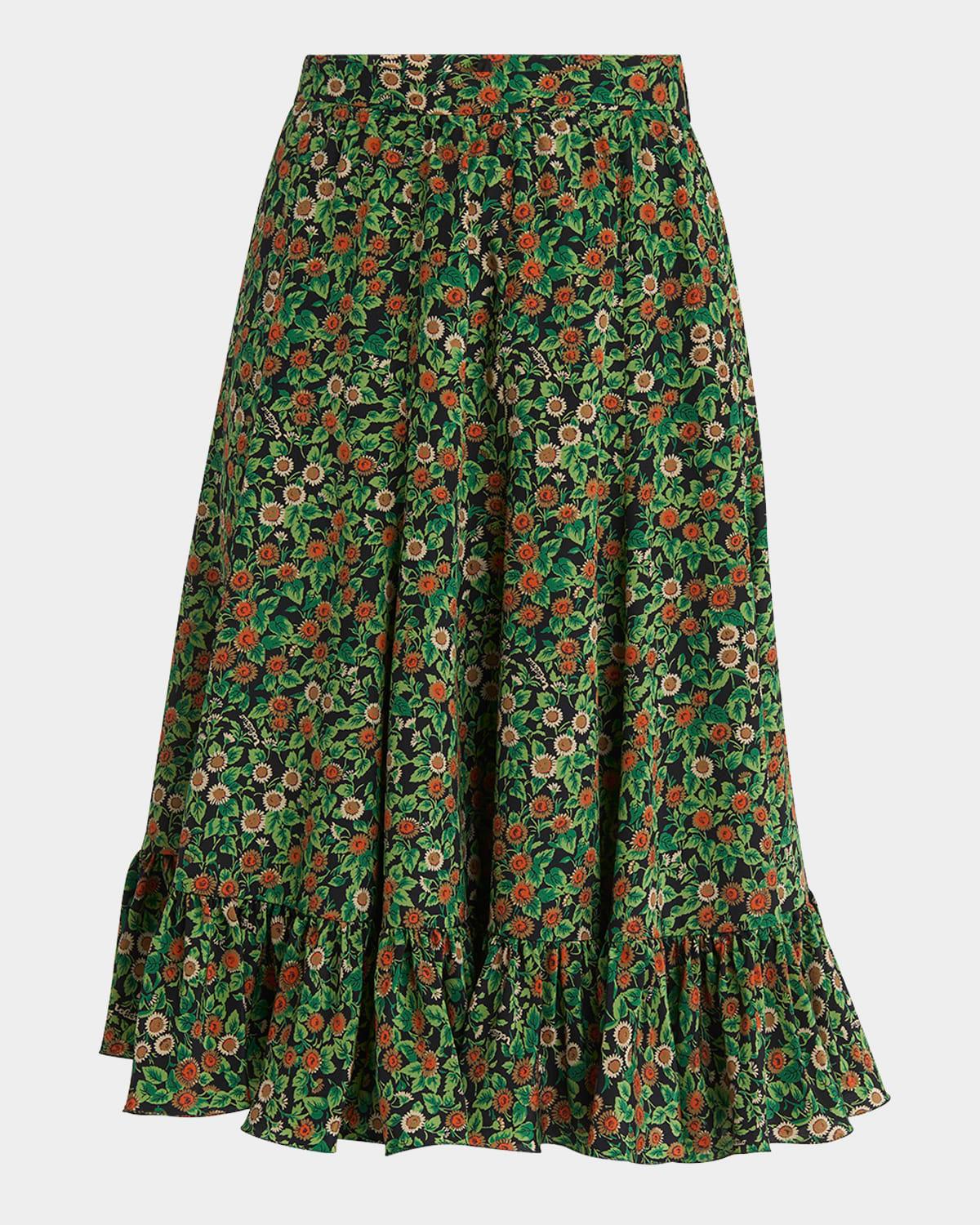 petales damour margherita ruffle skirt