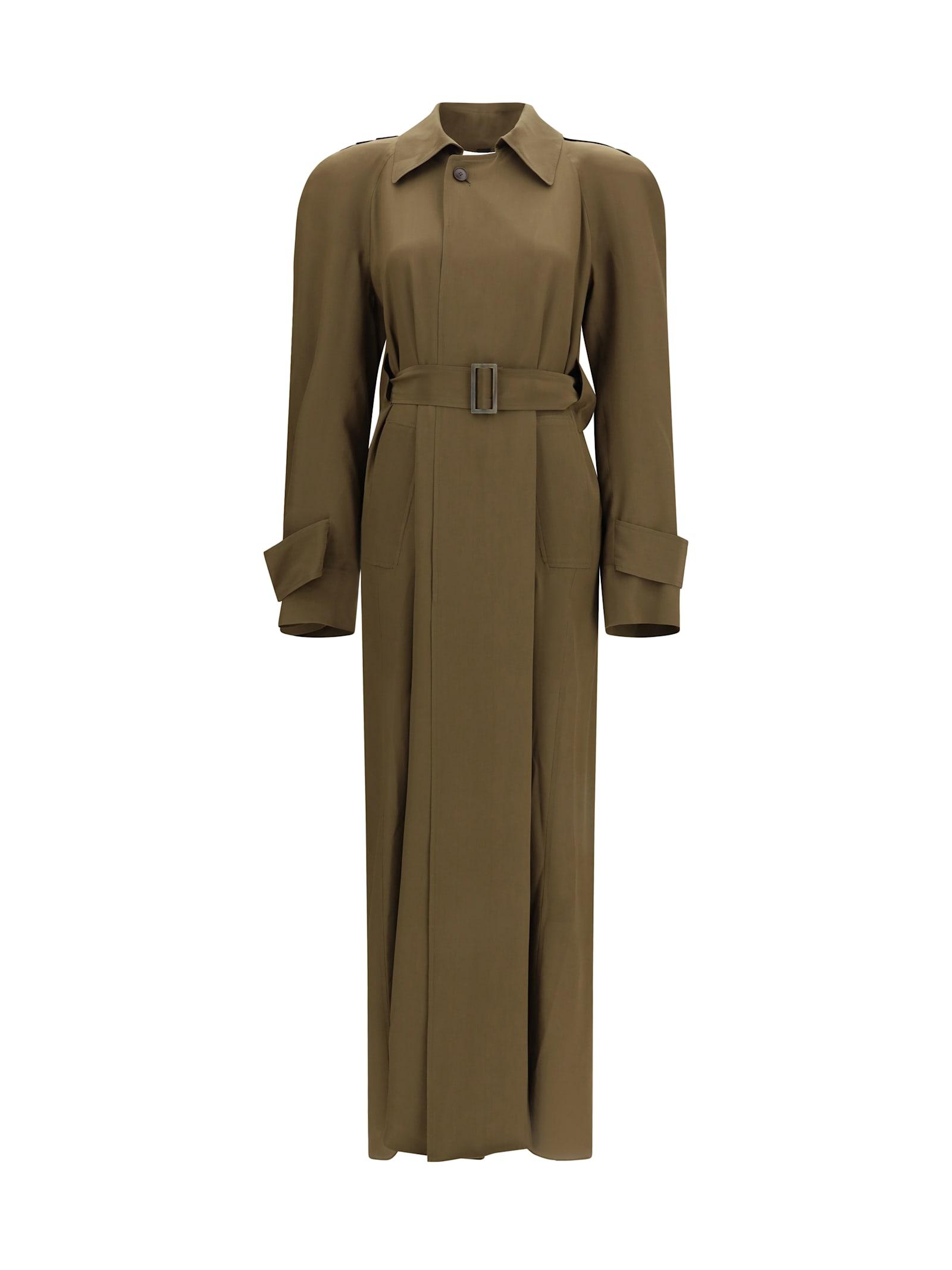 petar petrov silk trench coat