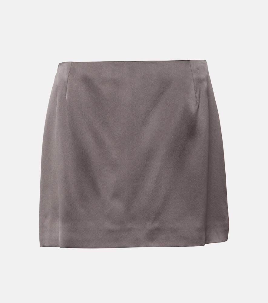 peter do silk charmeuse miniskirt