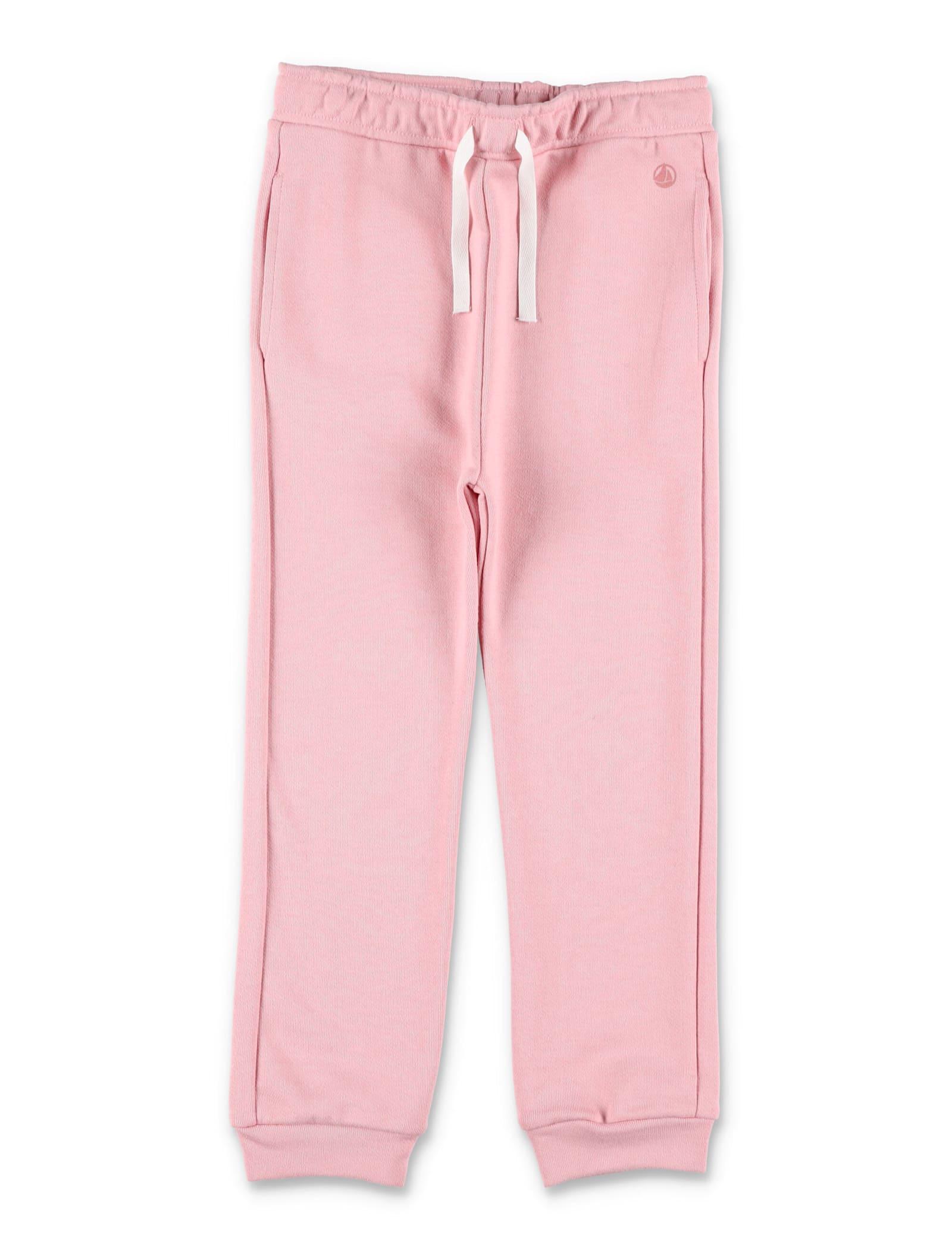 petit bateau kid - cotton fleece joggers pink