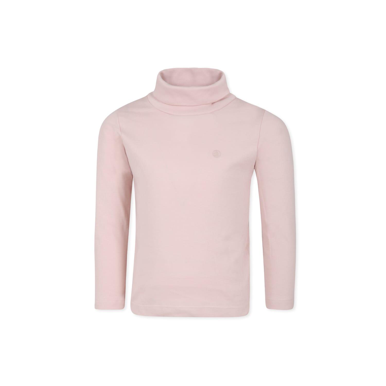 petit bateau pink turtle-neck t-shirt for girl