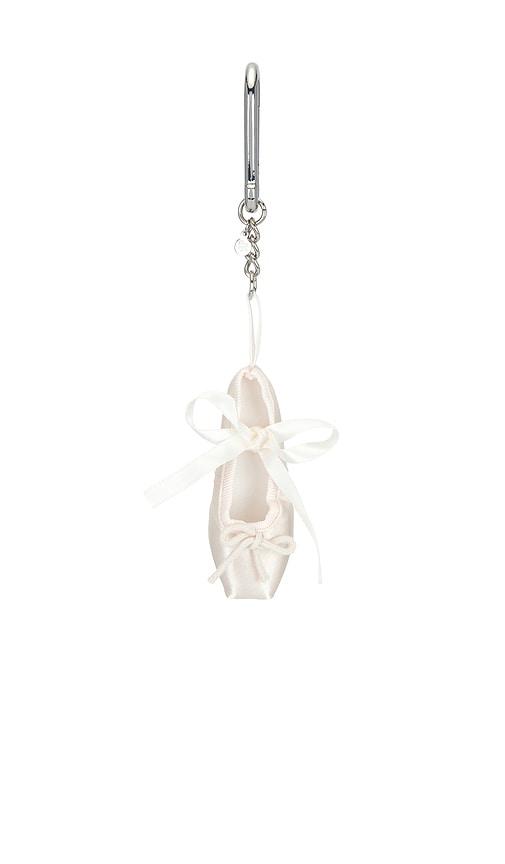 petit moments ballet keychain in pink.