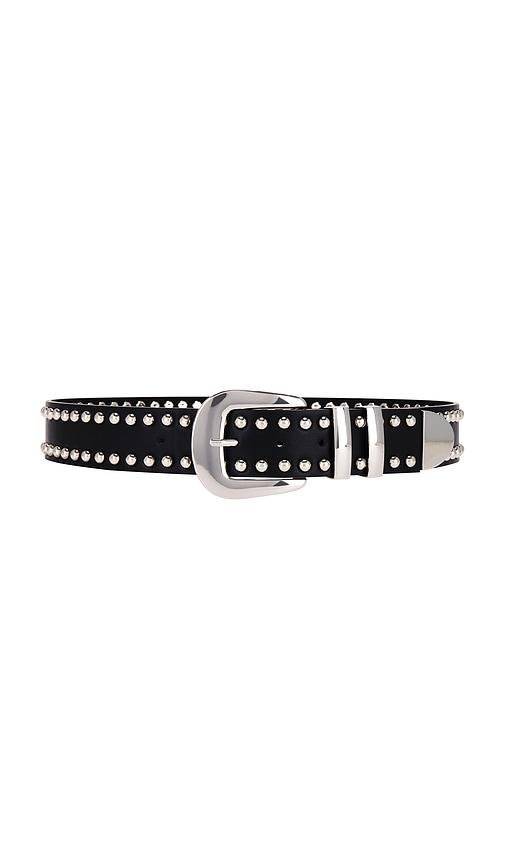 petit moments double barrel belt in black.