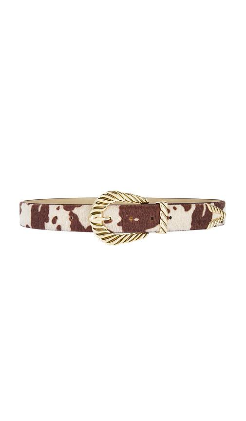 petit moments modern rodeo belt in brown.