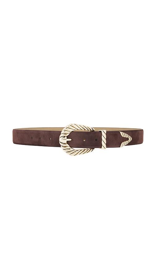 petit moments modern rodeo belt in brown.