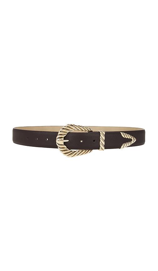 petit moments modern rodeo belt in chocolate.