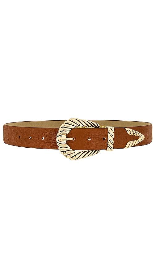 petit moments modern rodeo belt in cognac.
