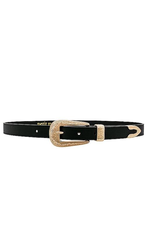 petit moments phoenix belt in black.