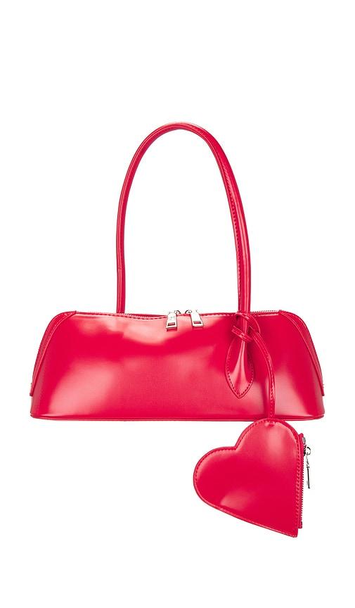 petit moments sweetheart bag in red.
