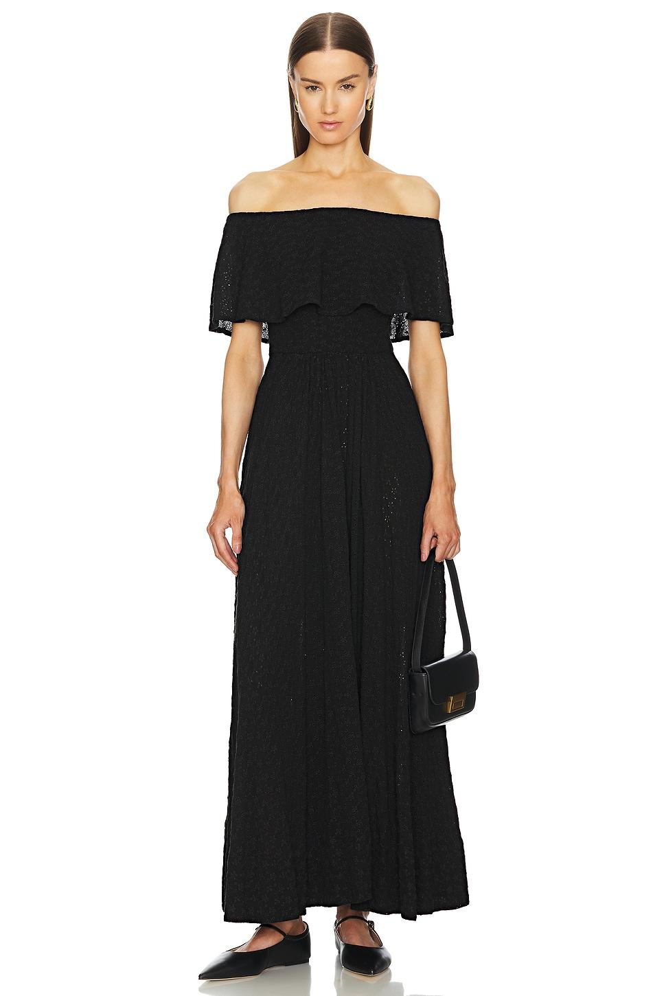 petite eyelet garden midi dress