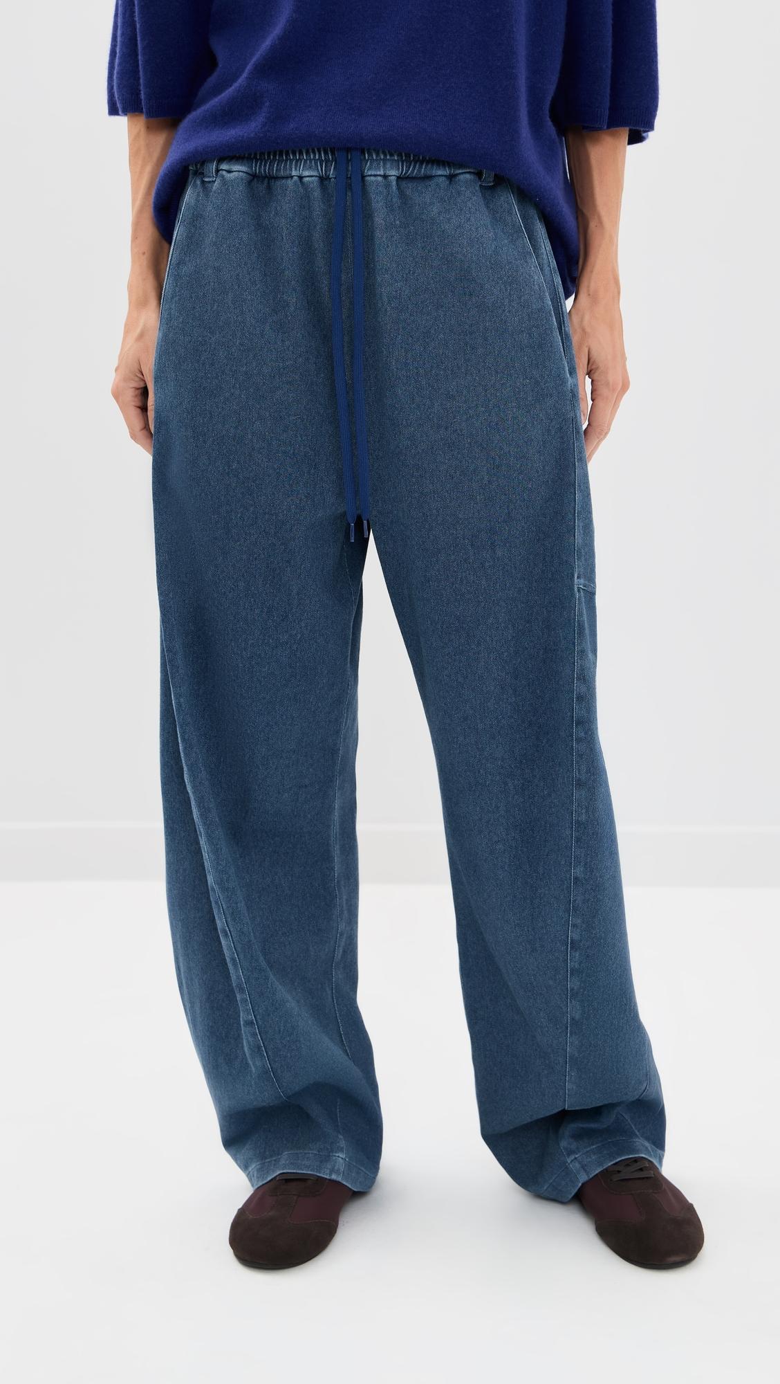 petite stretch denim knit winslow pants