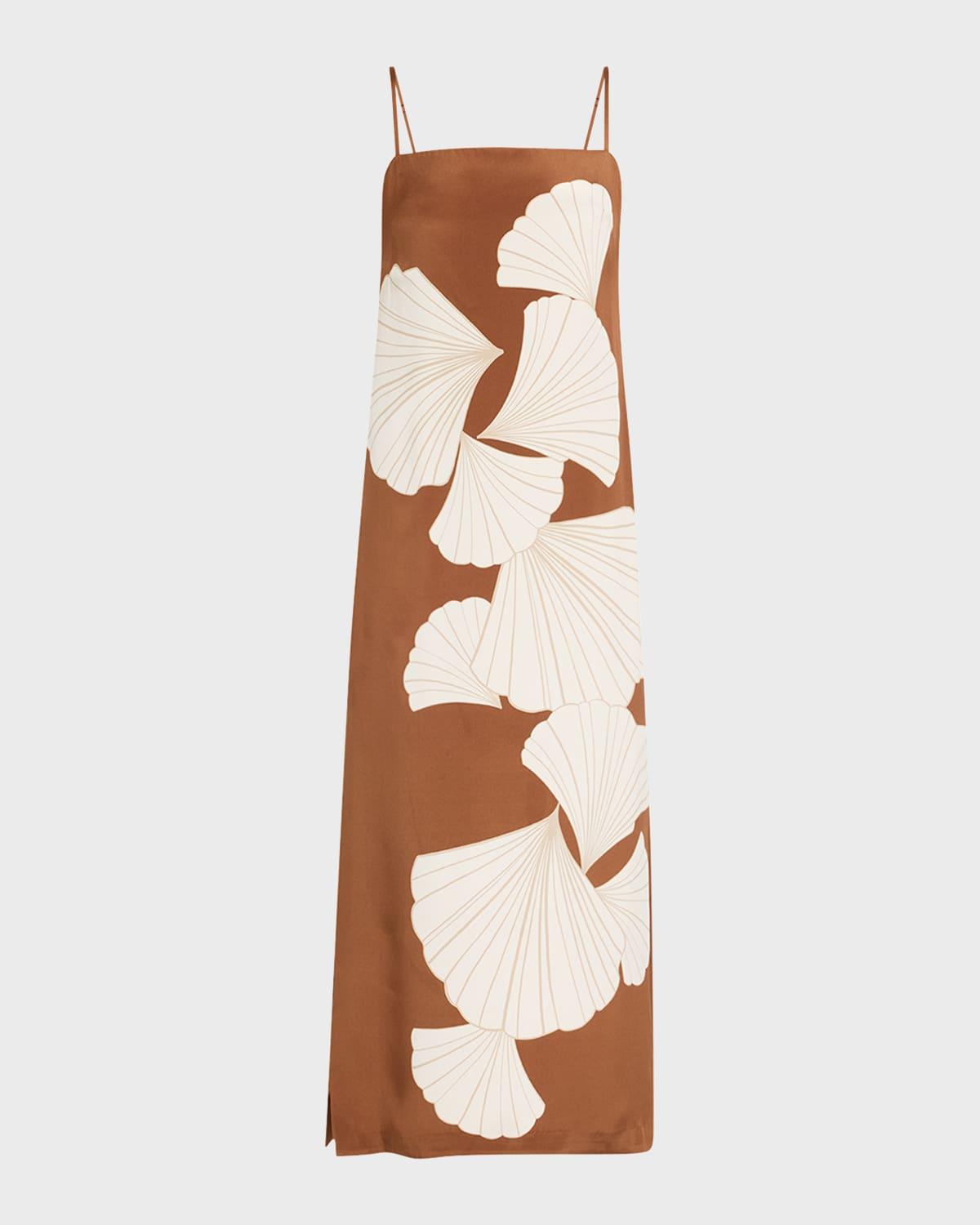 petra silk slip dress