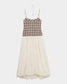 pfeiffer drop-waist bubble midi dress