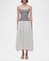 pfeiffer drop-waist bubble midi dress